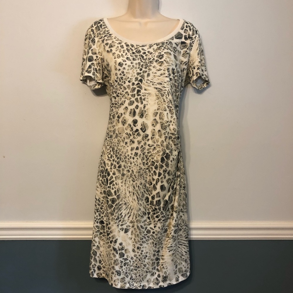 Snake skin patterned dress